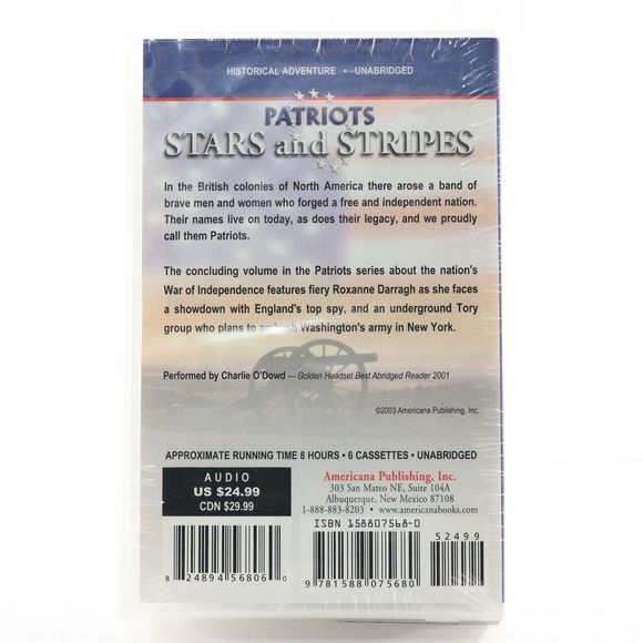 Patriots: Stars and Stripes by Adam Rutledge (2003, Audio Cassette) NEW SEALED - Picture 2 of 7